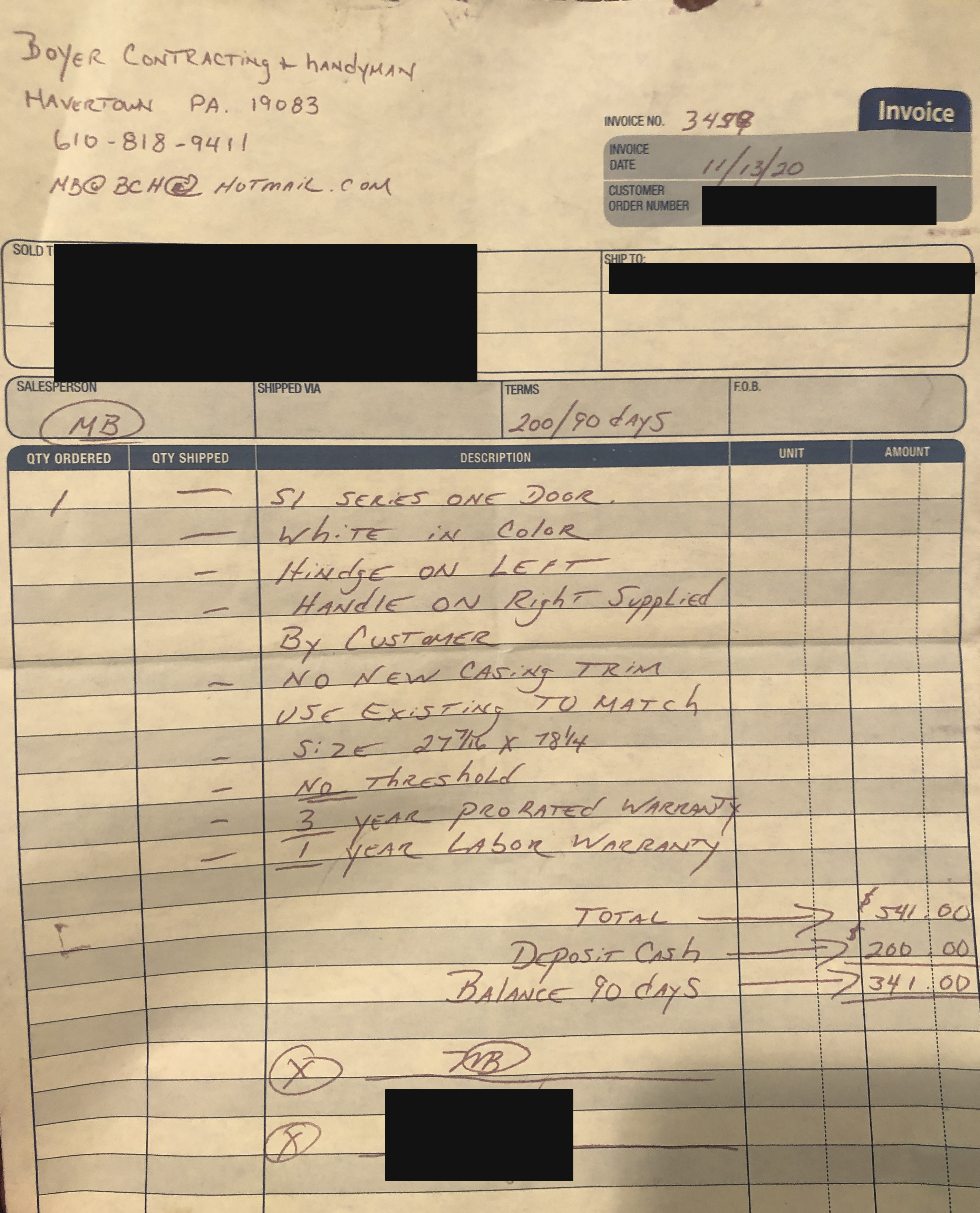 example of an invoice